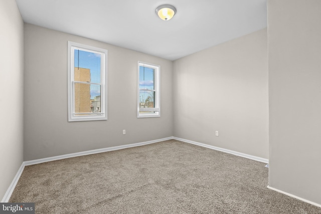 view of carpeted empty room