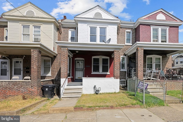 multi unit property with a porch