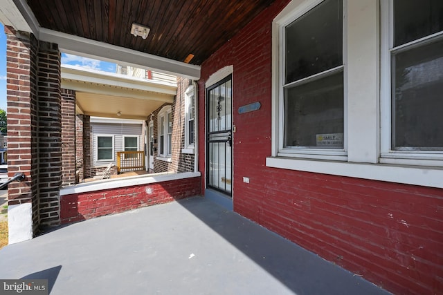 view of patio / terrace featuring a porch