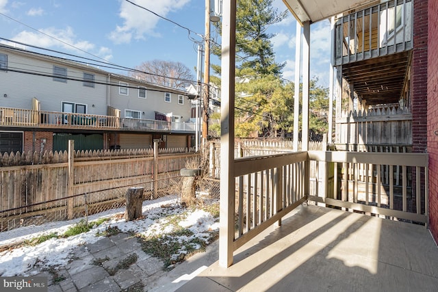 view of patio with covered porch