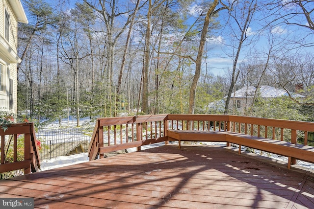 view of wooden terrace