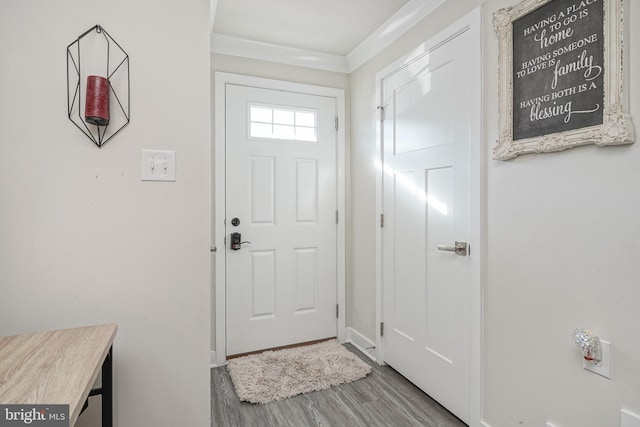 entryway featuring light hardwood / wood-style flooring