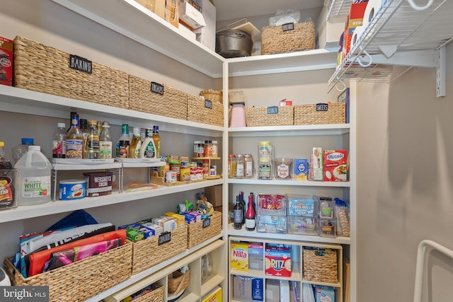 view of pantry