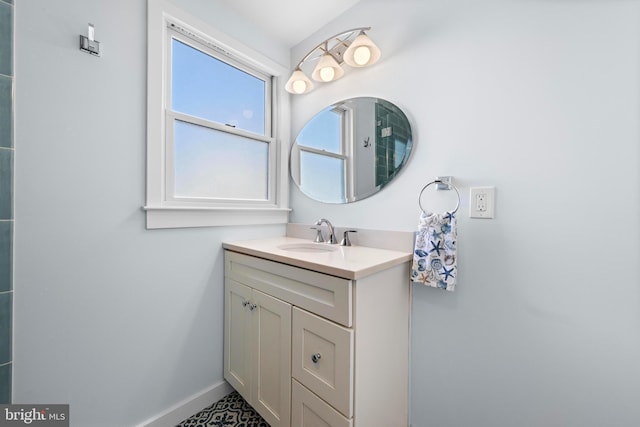 bathroom with vanity