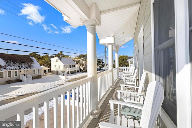 view of balcony