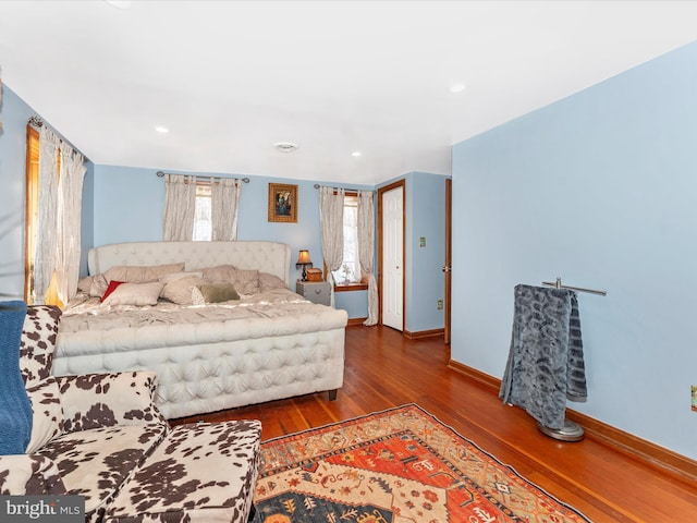 living room featuring dark hardwood / wood-style floors