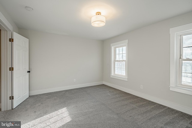 spare room featuring carpet floors