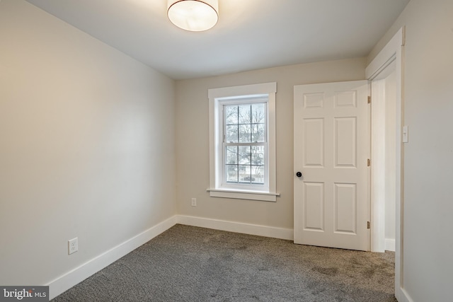 view of carpeted empty room