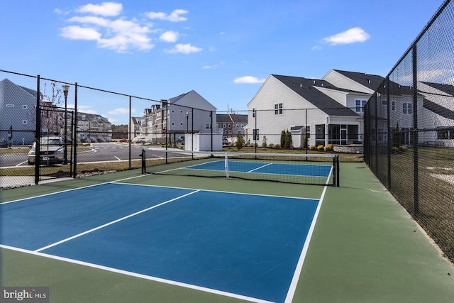 view of tennis court