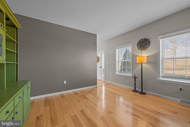 interior space featuring light hardwood / wood-style flooring