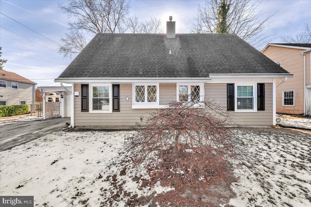 view of rear view of property