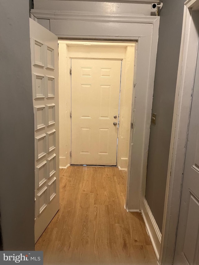 entryway featuring light hardwood / wood-style floors