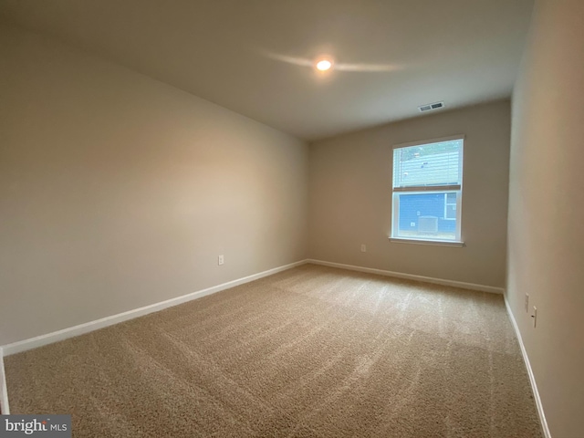 view of carpeted empty room