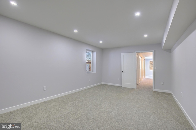 view of carpeted empty room