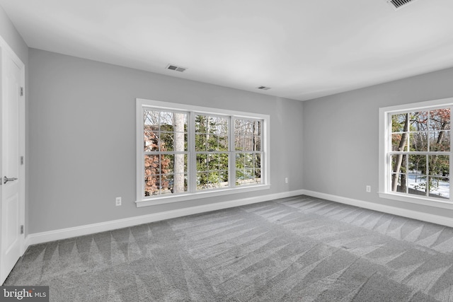 view of carpeted empty room