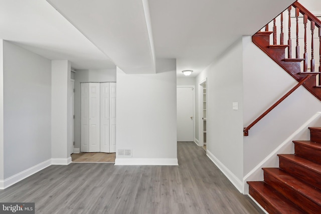 interior space featuring hardwood / wood-style floors