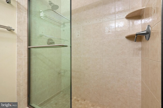 bathroom with walk in shower