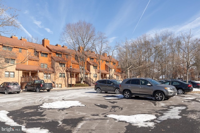 view of parking / parking lot