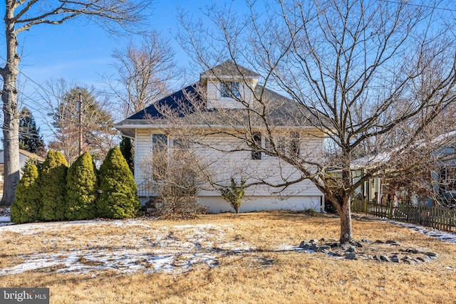 view of side of property