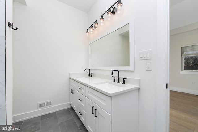 bathroom featuring vanity