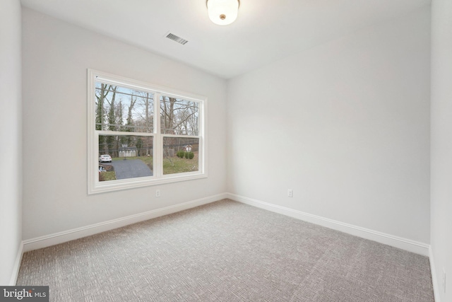 view of carpeted empty room