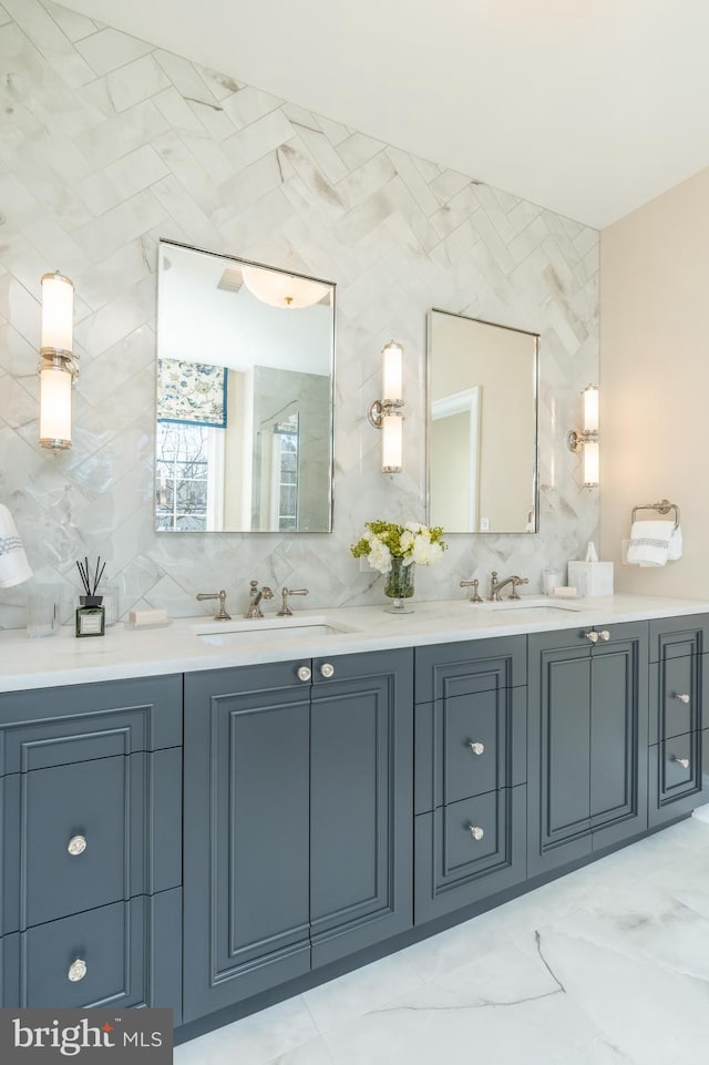 bathroom featuring vanity