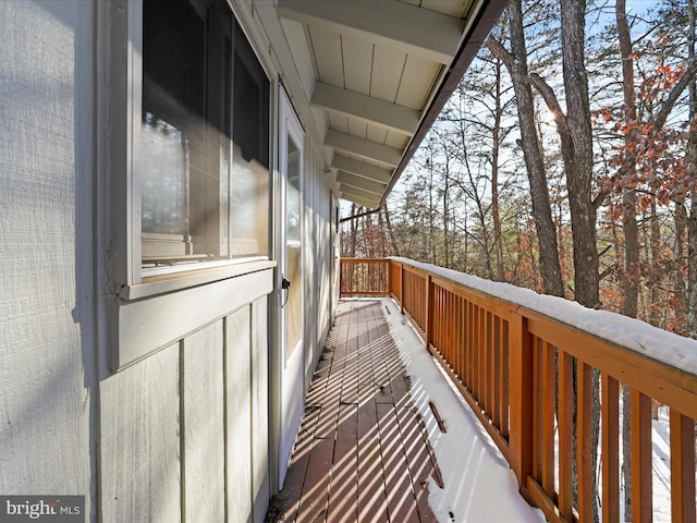 view of balcony