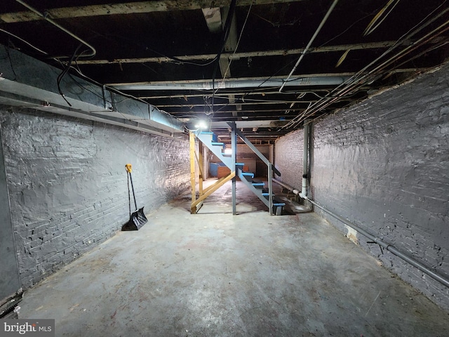 view of basement