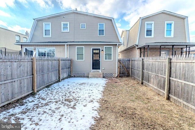 view of back of property