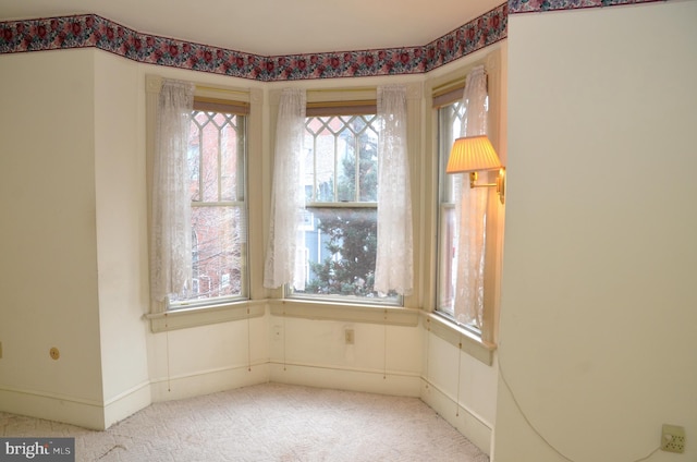 view of carpeted empty room