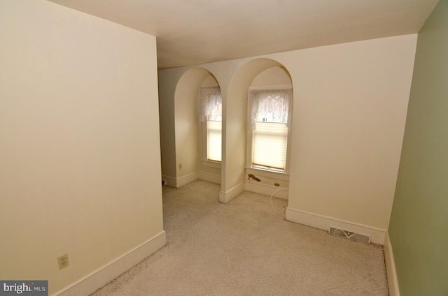 view of carpeted empty room