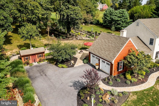 birds eye view of property