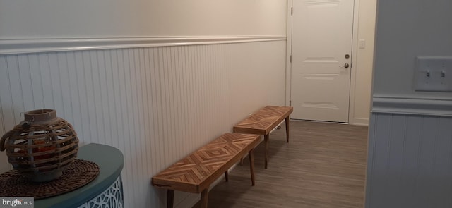 interior space featuring hardwood / wood-style floors