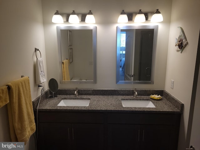 bathroom with vanity