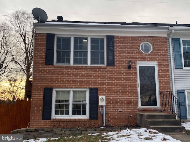 view of front of home