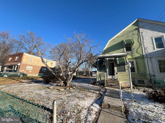 view of side of home