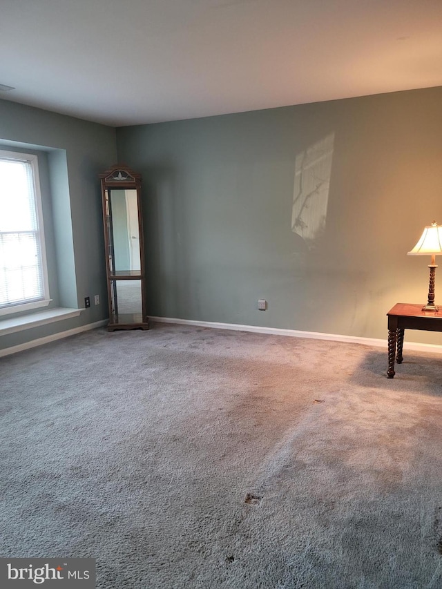 view of carpeted empty room