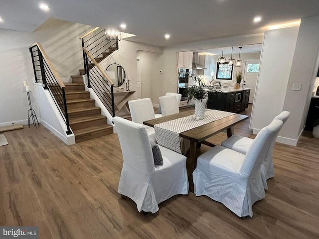 dining room featuring hardwood / wood-style floors