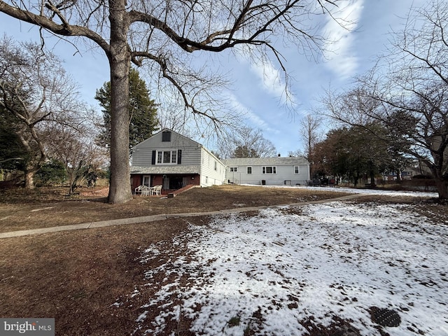 view of front of home