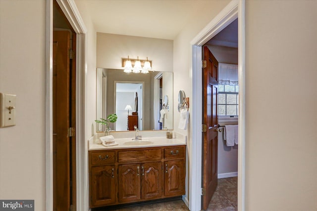 bathroom with vanity