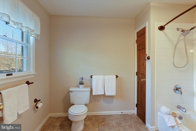 bathroom featuring tile patterned floors and toilet