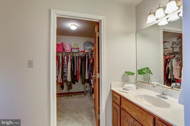 bathroom featuring vanity