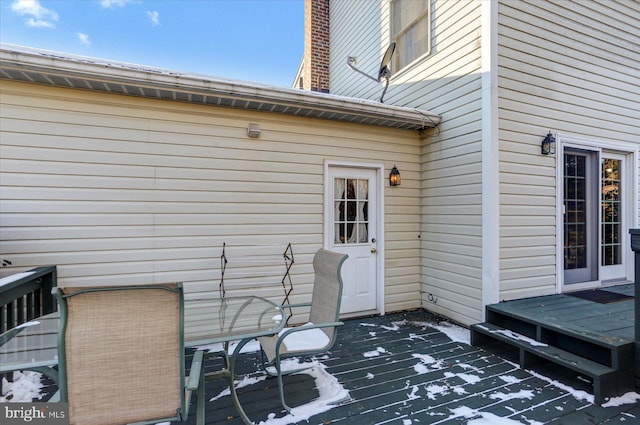 view of patio / terrace with a deck