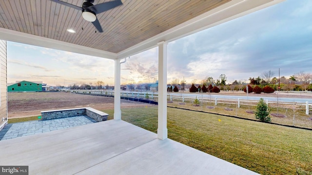 81 Filly Ln, Lewes, DE 19958 - view of patio / terrace with ceiling fan