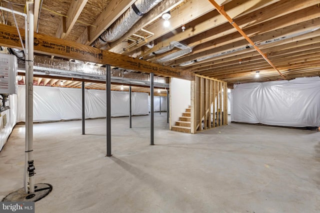 81 Filly Ln, Lewes, DE 19958 - unfinished below grade area featuring stairway