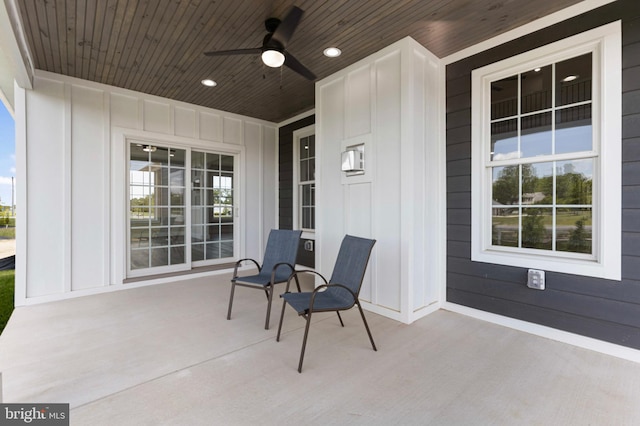 81 Filly Ln, Lewes, DE 19958 - view of patio featuring a ceiling fan