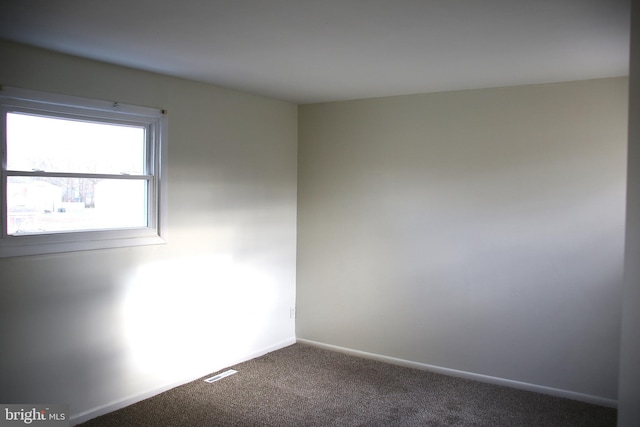 view of carpeted empty room