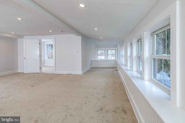 interior space with lofted ceiling