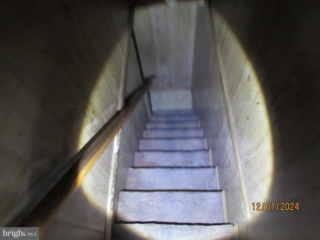 view of stairway