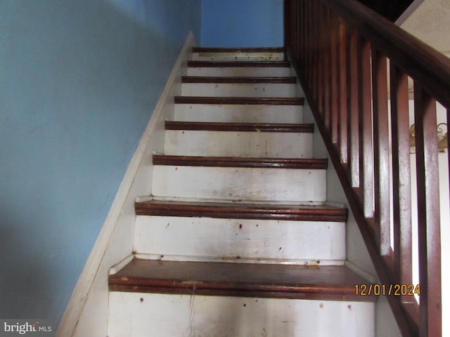 view of stairs